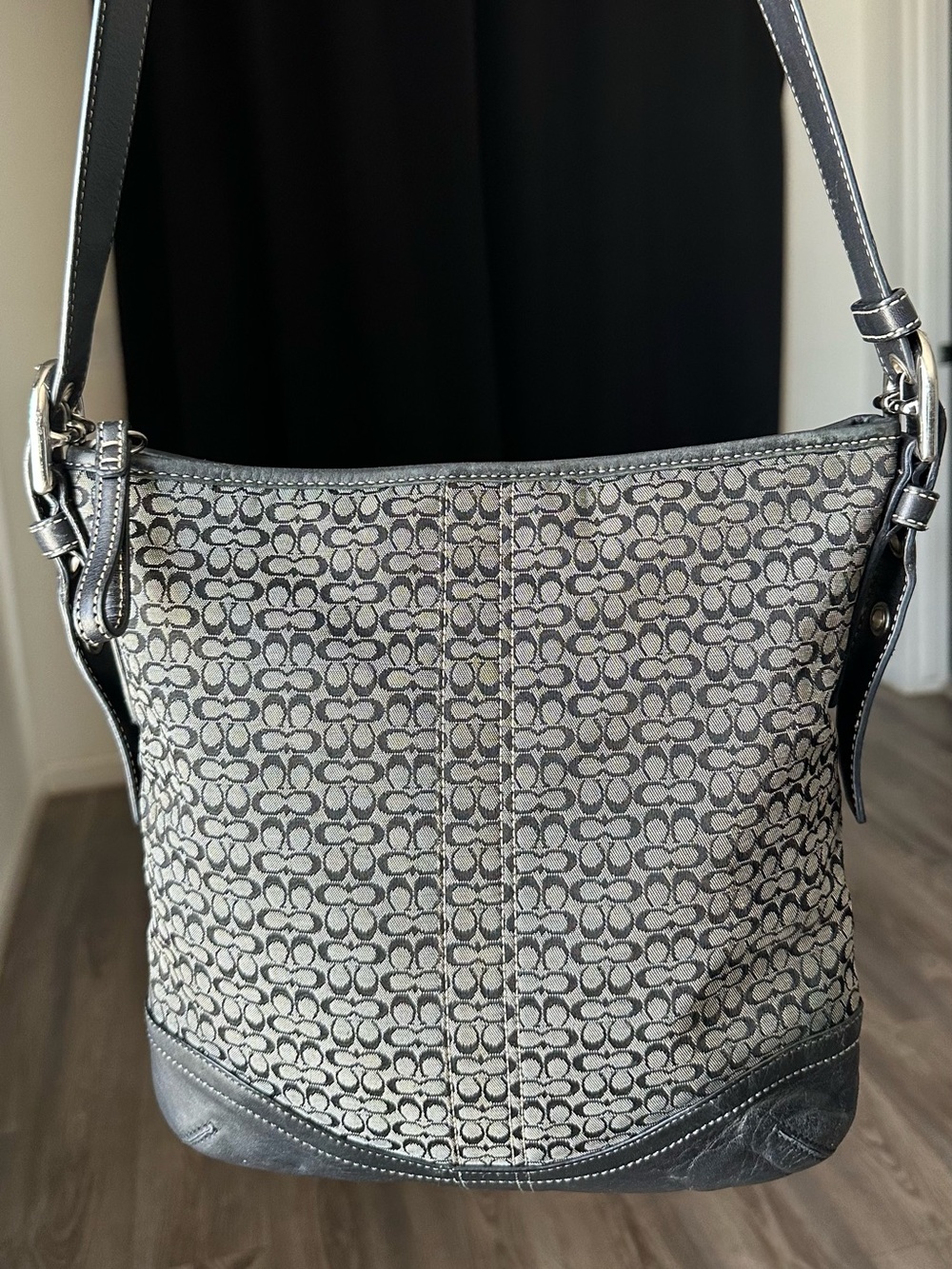 ‘07 Coach SoHo Signature Micro “C” Jacquard Crossbody Bag - Vintage